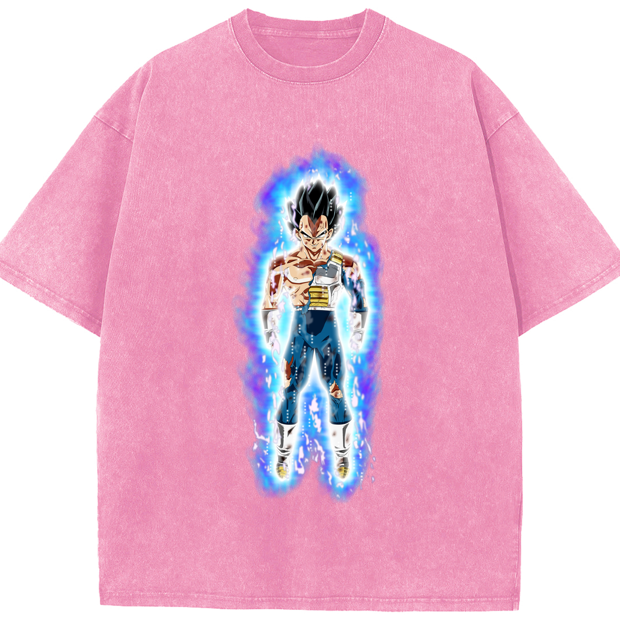 （画像用） ドラゴンボール ベジータ四世（Bejīta Yonsei）DRAGON BALL Vegeta IV 綿100% ヴィンテージ風 半袖Tシャツ（フロントプリント）